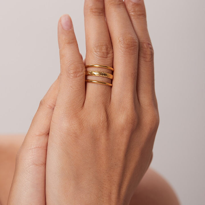 Bague Rudin Plaqué Or 18k