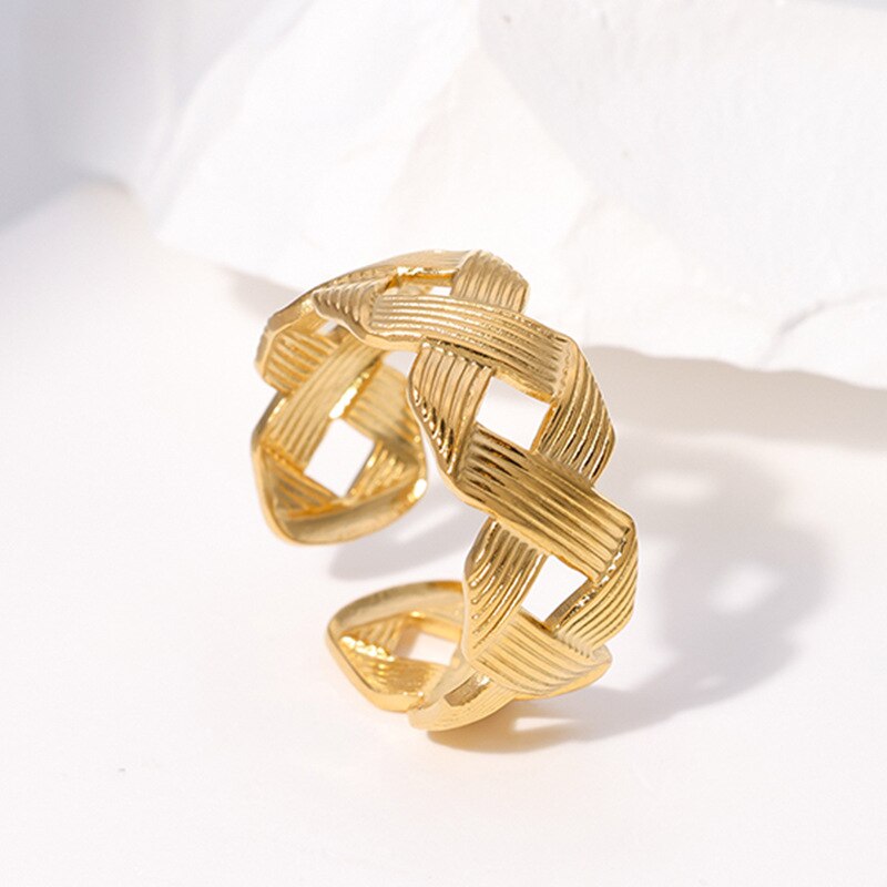 Bague Majesté Plaqué Or 18k