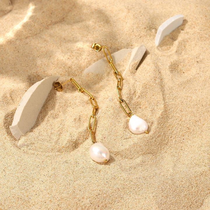 Boucles d'oreilles Elia Plaqué Or 18K