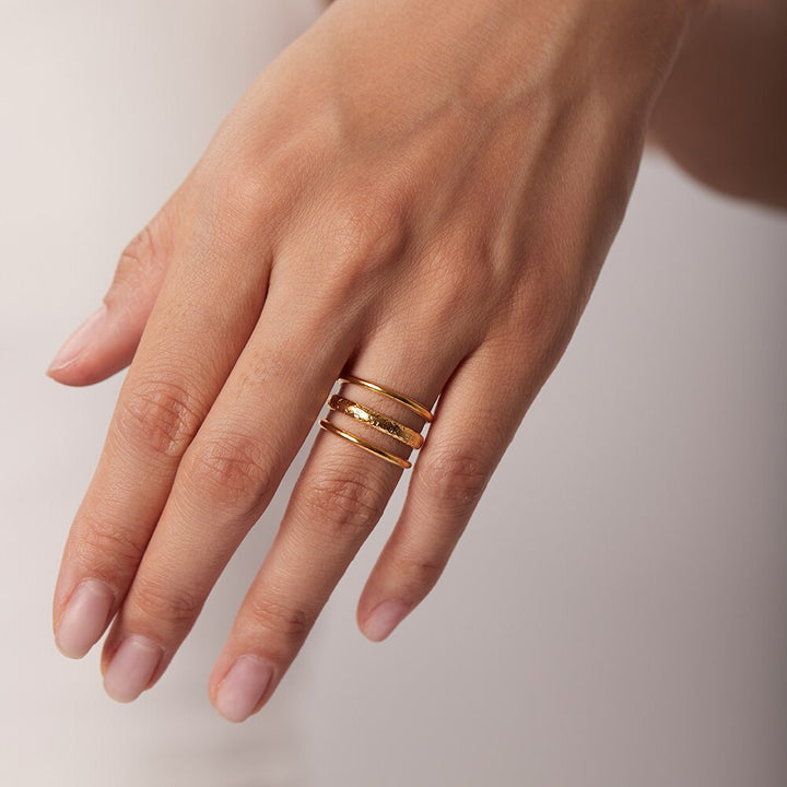 Bague Rudin Plaqué Or 18k