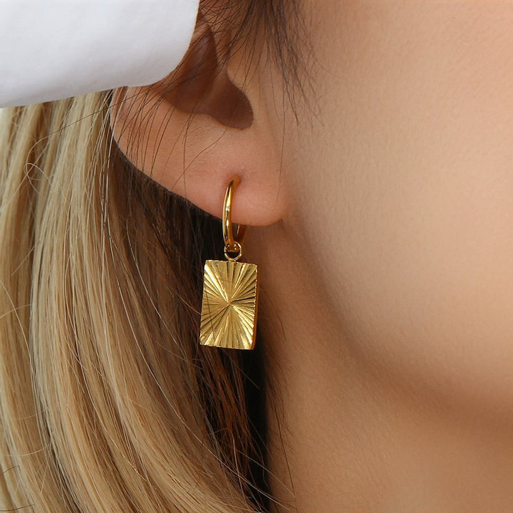 Boucles d'oreilles Hélios Plaqué Or 18k