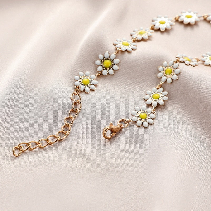Collier Flora Plaqué Or 18K