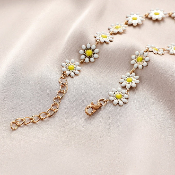 Collier Flora Plaqué Or 18K