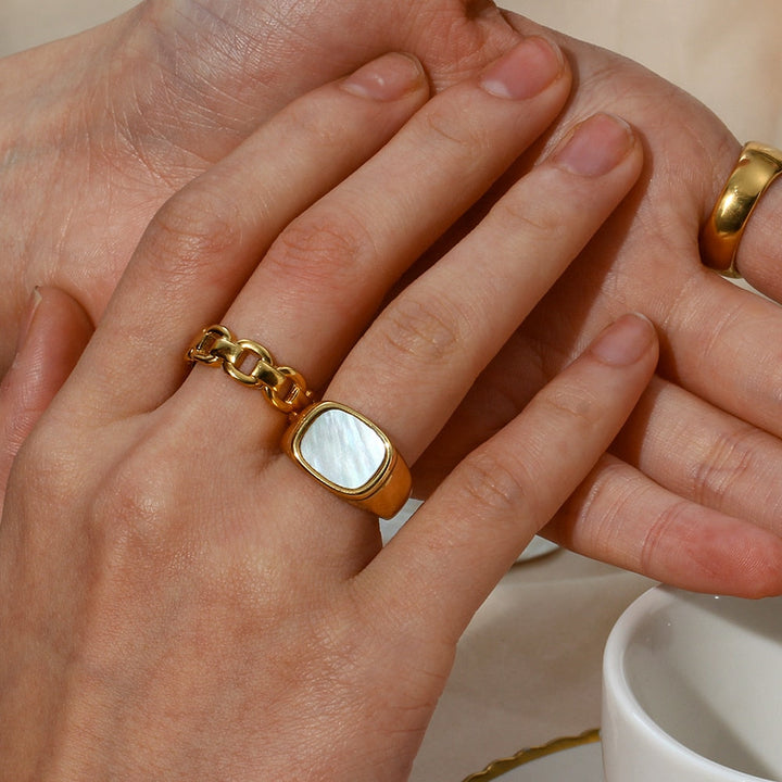 Bague Impériale Plaqué Or 18k