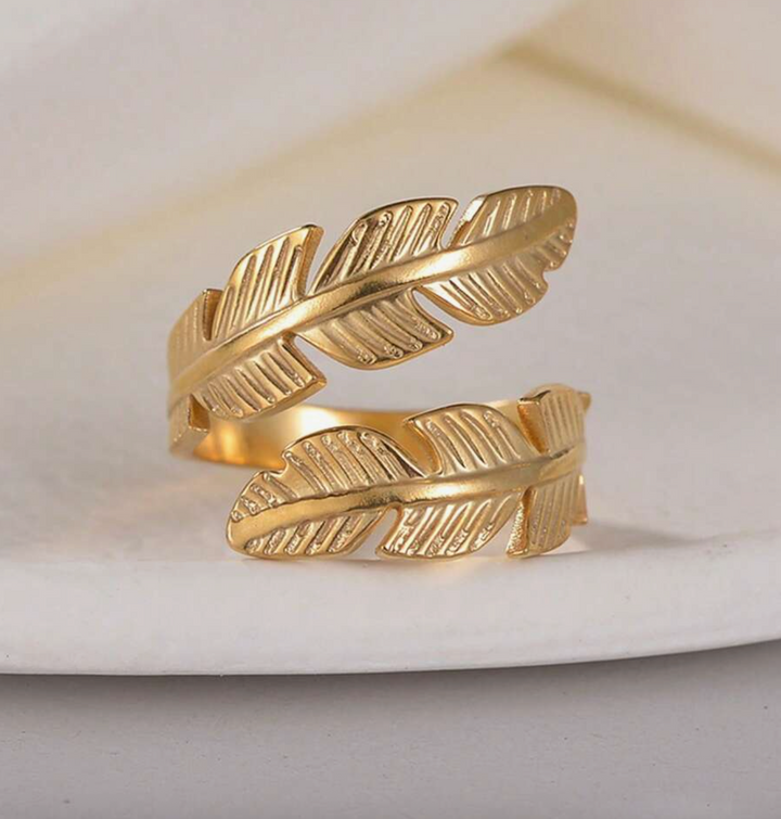 Bague Fleurie Plaqué Or 18k
