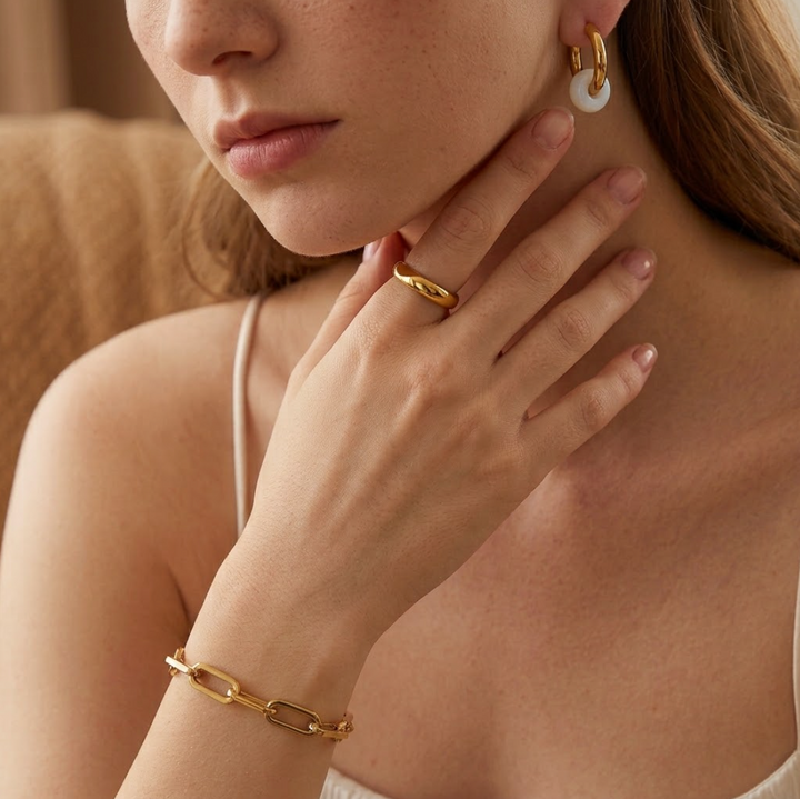 Boucles d'oreilles Léonie Plaqué Or 18K