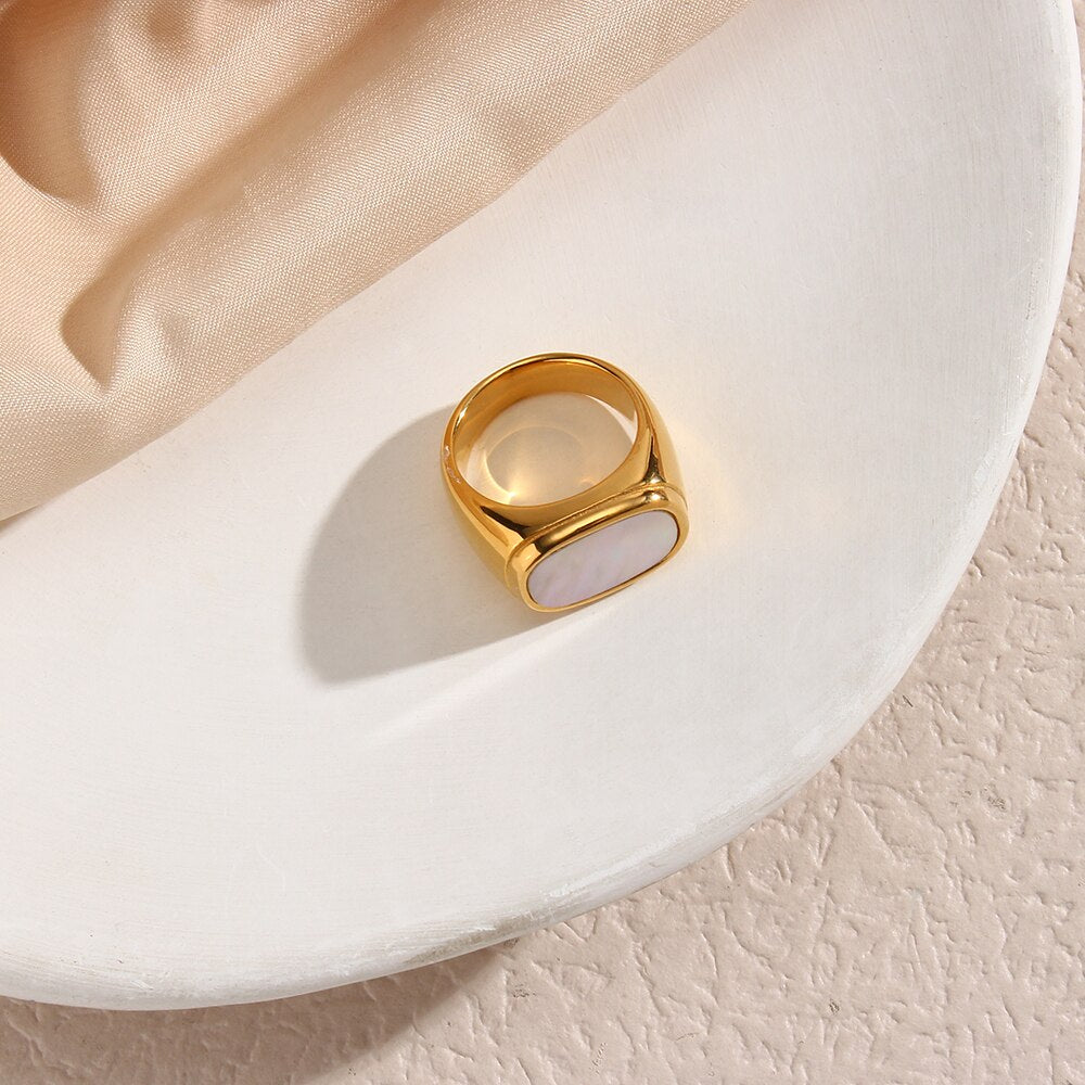 Bague Impériale Plaqué Or 18k