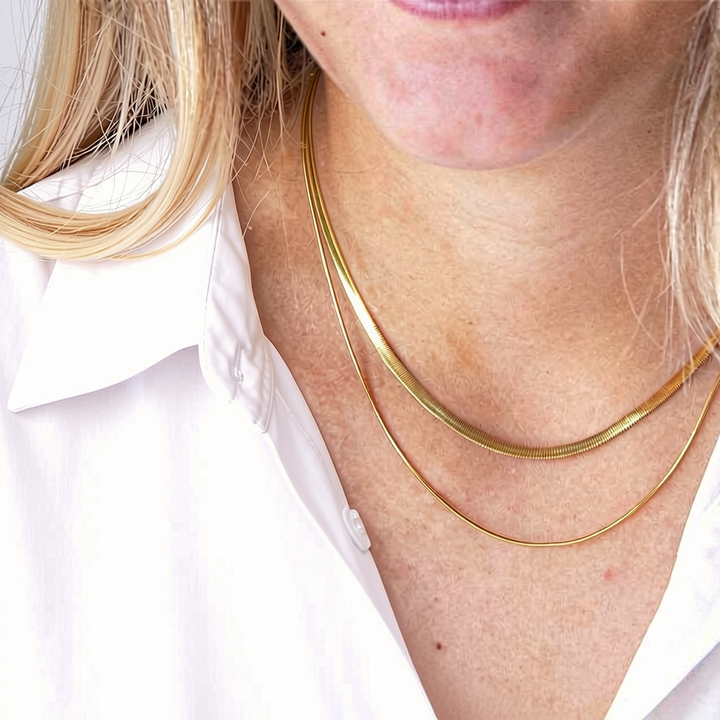 Collier Nuance Plaqué Or 18k et Argent