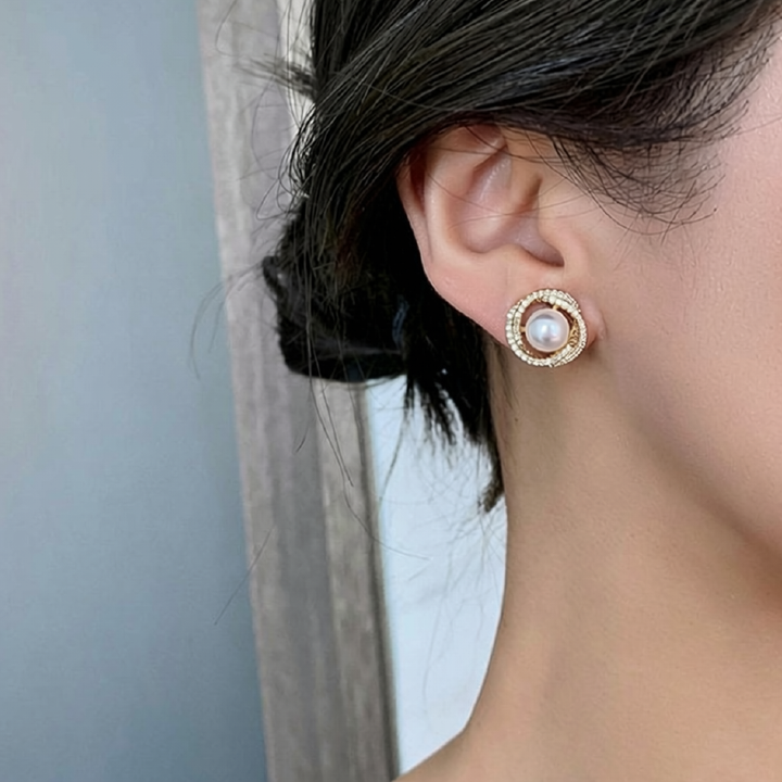Boucles d'oreilles Éléonore Plaqué Or 18k